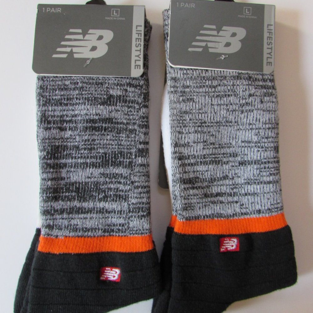New Balance Unisex Lifestyle Dry Wick Arch Support/Reinforced Crew Sock Bundle